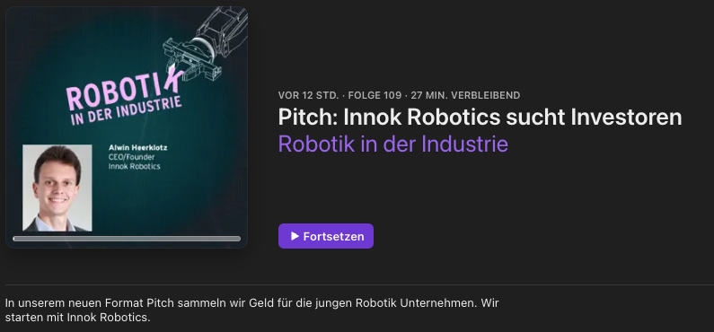 Robotik in der Industrie Podcast 2024